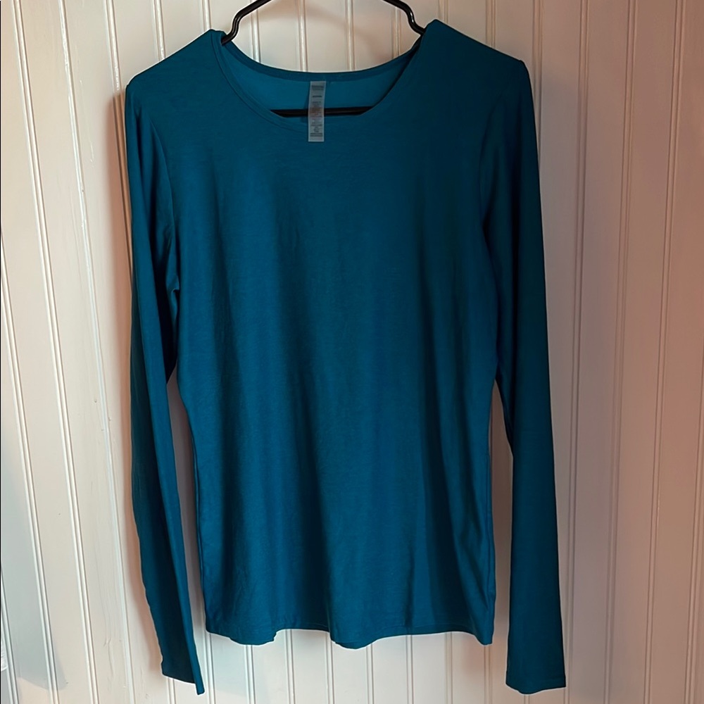Beyond Yoga Featherweight Classic Crew Pullover, teal
size XL